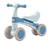 ROSEEONNE Twist Car Bicicleta de Equilibrio for niños de 1 a 3 años, con Asiento Suave, 4 Ruedas y Pedales Seguros. Coche Giratorio(BLU,No Music)