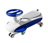 ROSEEONNE Twist Car Coche oscilante con música, luz y antivuelco for niños y niñas, con Luces Intermitentes silenciosas, a Partir de 3 Meses. Coche Giratorio(BLU)