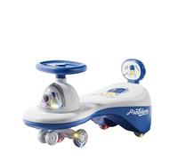 ROSEEONNE Twist Car Cochecito Infantil Wiggle Car, con Luces y música, Andador for bebés, for niños y niñas. Coche Giratorio(BLU,Flashing Wheel)