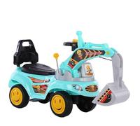 ROSEEONNE Twist Car Tractores de Juguete for niños, Excavadora con música, Scooter, Excavadora, camión de construcción for niños pequeños Coche Giratorio(BLU,Twist Car+6 Toy Car+Pedals)