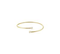 Rosefield Bold Solitary Collection Mujer 14K Chapado en Oro Pulsera Double Cristal Brazalete JBDCG-J1213