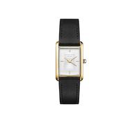 Rosefield - Heirloom Modern White Dial Gold Black Leather - Women, Talla única