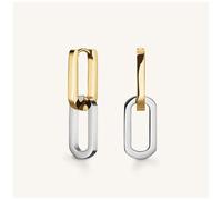 Rosefield Jewellery Pendientes Aro De Eslabones Bicolor En Oro JEDLG-J712