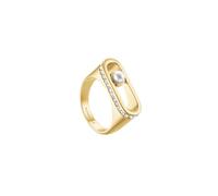 Rosefield Mujer 14K Chapado En Oro Anillo Moderno Perla