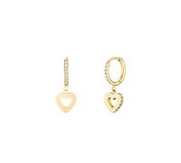 Rosefield Mujer 14K Chapado En Oro Pendientes Hueco Corazón JEHHG-J1276