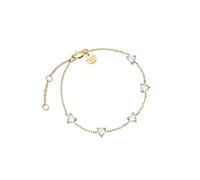 Rosefield Mujer Acero Inoxidable Pulsera Fila Corazones
