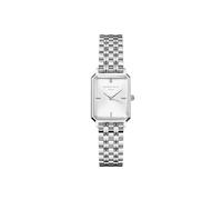 Rosefield Octagon XS plata con esfera blanca y caja de plata de 19,5x24 mm OWGSS-O63 de acero inoxidable, Plata y blanco, pulsera