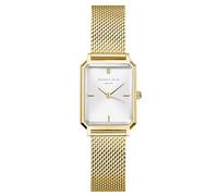 Rosefield Octagon XS Mesh Gold con Esfera Blanca y Caja Dorada de 19,5 x 24 mm de Acero OWGMG-O73, Dorado, Standard, Elegante