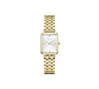 Rosefield Octagon XS Oro con esfera blanca y caja de oro de 19,5x24 mm OWGSG-O60 de acero inoxidable, Oro y blanco, pulsera