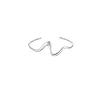 Rosefield Pulsera de mujer de acero inoxidable 316L, plata rodiada, pulsera para mujer, pulsera de pulsera, brazalete inoxidable, rodiado, Acero inoxidable