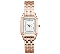 Rosefield Reloj de pulsera Ivy para mujer, analógico, esfera romana, mecanismo de cuarzo, cristal mineral, correa de acero inoxidable, oro, plata, oro rosa, Ivy Rosegold 0