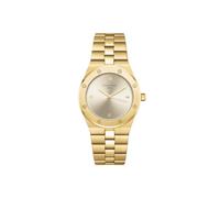 Rosefield Reloj de pulsera para mujer, analógico, esfera de cuarzo, cristal mineral, correa de acero inoxidable, oro, plata, oro rosa, Oro rosa, oro rosa