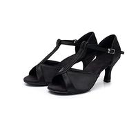 Rosefinch Zapatos de Baile Latino para Mujer Profesional Moderna Salsa Tango Bachata Práctica Zapatos de Baile de Salon Negro