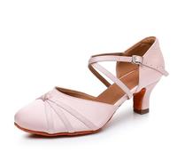 Rosefinch Zapatos de Baile Latino para Mujer, Social para Salsa Tango Waltz, Damas Rosa 5cm de Tacón 40EU