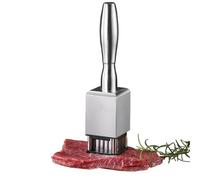 RoseFlower Ablandador de Carne con Aguja y Martillo 2 en 1, Mazo de Acero Inoxidable con Agarre Antideslizante, Ablandador de Carne de Doble Cara para Aves y Chuletas de Pollo, Apto para Lavavajillas