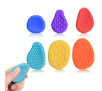 RoseFlower Fidget Toys Adults & Kids: 6 Pack Worry Stones for Anxiety Relief - Stress Toys for Autism Sensory Products, Fidgets for Adults & Kids - Calming Fidget Toy, Stress Relief Gifts