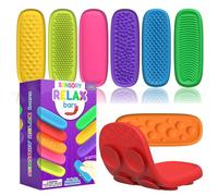 RoseFlower Fidget Toys for Adults & Kids: 8 Pack Textured Sensory Toy Strip with Suction Cups, Silent Fidget Toys Adults, Textured Sensory Strip with Suction Cups for Anxiety Relief
