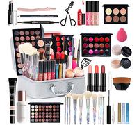 RoseFlower Kit de maquillaje profesional, juego completo de maquillaje con paleta de sombras de ojos, lápiz labial corrector, estuche de maquillaje de viaje todo en uno para mujeres y niñas #3