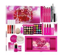 RoseFlower Kit Maquillaje Mujer, Estuche Maquillaje Paleta de Sombras de Ojos Set Maquillaje Mujer Kit de Maquillaje Cosmética Set de Regalo Makeup Set Viaje para Mujeres y Niñas