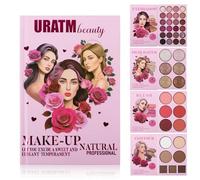 RoseFlower Kit Maquillaje Mujer, Paleta Maquillaje, Set de Maquillaje Profesional Estuche de Belleza Multifuncional Set de Maquillaje Portátil de Viaje con Sombras de ojos Colorete Contornos