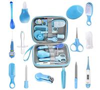 RoseFlower Kit para el cuidado del bebé, 14PCS Set Kit de elementos esenciales para el cuidado de la salud de bebés recién nacidos, artículos de tocador portátiles para bebés para el cuidado diario