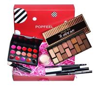 RoseFlower Kits de Maquillaje, Juego de Maquillaje Profesional, Todo en uno Juego de Maquillaje, Completo Set Regalo Sombras de Ojos, lápiz Labial, Kit de Cosméticos para Niñas Mujeres