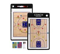 RoseFlower Pizarra Baloncesto Entrenador, Pizarra Baloncesto con Imanes Lapiceros, Carpeta Tactica Baloncesto, Pizarra Tactica Baloncesto, Tablero Tactica Baloncesto para Entrenadores y Arbitros