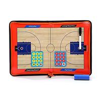 RoseFlower Pizarra Entrenador de Baloncesto, Carpeta Táctica Magnéticas Plegable para Deportes Entrenamiento de Baloncesto - Basketball Coach Board Sporting Goods con Imanes, Lapiceros y Borrador