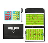 RoseFlower Pizarra Futbol Entrenador, Magneticas Carpeta Táctica de Fútbol Plegable para Deportes Entrenamiento - Football Coach Board con Imanes, Lapiceros y Borrador para Estrategia Competencia