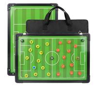 RoseFlower Pizarra Futbol Entrenador, Magneticas Carpeta Táctica de Futsal Plegable Pizarra Tactica fútbol para Entrenamiento de Fútbol - Football Tactics Coaching Board con Lapiceros Borrador