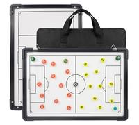 RoseFlower Pizarra Futbol Entrenador, Magneticas Carpeta Táctica de Futsal Plegable Pizarra Tactica fútbol para Entrenamiento de Fútbol - Football Tactics Coaching Board con Lapiceros Borrador