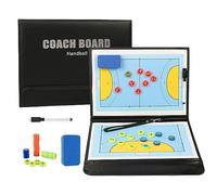 RoseFlower Pizarra Magnetica Balonmano, Pizarra Balonmano Entrenador, Tablero de Tácticas de Balonmano con Imanes y Lapiceros, Carpeta Táctica Magnéticas de Balonmano para Entrenadores y Arbitros