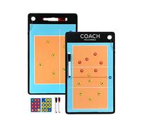 RoseFlower Pizarra Voleibol Entrenador, Pizarra Voleibol con Imanes Lapiceros, Carpeta Tactica Voleibol Magnetica, Pizarra Magnetica Voleibol, Tablero Tactica Voleibol para Entrenadores y Arbitros