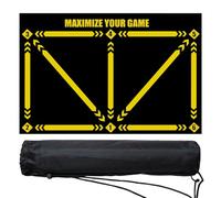RoseFlower Soccer Training Mat - XL Size 90 x 60cm for Dribble, Ball Control & Footwork, Gifts for Boys 6-12, Kids, Coach & Adults | Football Training Mat, Coach Gifts