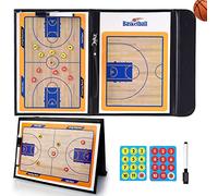 RoseFlower Tableros de Entrenadores de Baloncesto, Magnétique y Borrable, Pizarra Cara Táctica, ortapapeles de alineación de bateo, Kit de Tablero táctico con Accesorios, para Entrenadores y Arbitros