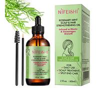 Rosemary Oil, Aceite de Romero Para el Cabello, Aceite Esencial de Romero Para la Pérdida de Cabello y el Cuidado de la Piel, Nutre el Cuero Cabelludo, Estimula el Crecimiento Del Cabello, 60 ml