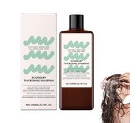 Rosemary Thickening Shampoo - Champú Vegano con Aceite de Romero, Biotina y Cafeína para Cabello Fino y Débil - Crema de rizos hidratantes: cuidado rico para rizos definidos y piel aclarada - 200 ml