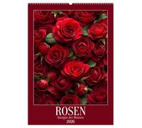 Rosen - Königin der Blumen (Wandkalender 2026 DIN A2 hoch), CALVENDO Monatskalender: Dieser Blumenkalender zeigt Rosen in allen Facetten. Sie stehen ... Liebe, sondern begleiten durch das ganze Jahr