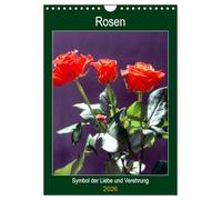 Rosen - Symbol der Liebe und Verehrung (Wandkalender 2026 DIN A4 hoch), CALVENDO Monatskalender: Rosenkalender - das besondere Geschenk