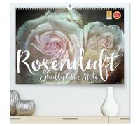 Rosenduft Shabby Chic Style (hochwertiger Premium Wandkalender 2026 DIN A2 quer), Kunstdruck in Hochglanz: Wunderbare Rosenportraits im angesagten Shabby Chic Stil