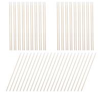 ROSENICE 100 almohadillas de algodón con mango largo de madera para limpieza médica, cuidado de las heridas, bolsas de algodón redondas sanitarias