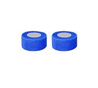 Rosenice - Cinta adhesiva elástica fuerte para vendaje, 12 rollos, color azul