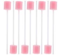 ROSENICE Desechable Cuidado Oral Esponja Esponja Limpieza de Dientes Esponjas 100pcs (Rosa)