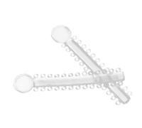 ROSENICE Ligaduras Plásticas Ortodónticas Blancas 40 Unidades Anillos Elásticos De Alta Memoria Para Tratamiento Dental Seguro Y Estabilidad De Color