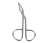 Rosenice Tijeras para cejas con clip de acero inoxidable