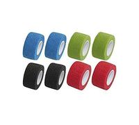 ROSENICE Vendaje vendaje cohesivo vendas cinta autoadherente estiramiento atlético fuerte cinta elástica 12 rollo (azul)