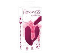 Rosenrot Bendable RC Vibrador de bragas Burdeos 13,5 cm