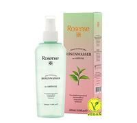 Rosense Spray de agua de rosas con té verde - Hidratante Facial Spray para limpieza facial vegano 100% natural - 200 ml