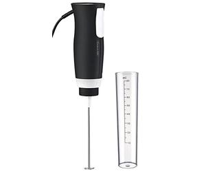 Rosenstein & Söhne Batidoras de mano - Mini mezclador: Eléctrico Batidora de mano mini profesional, para bebidas, salsas, dips, etc., con accesorio de vaso mezclador, 2 niveles de velocidad (Batidor)