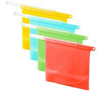 Rosenstein & Söhne Bolsas para llevar comida y sándwiches - Bolsa de silicona: Bolsas de silicona para alimentos, reutilizable, 1.000 ml (verduras, cocina, Contenedores almacenamiento alimentos)